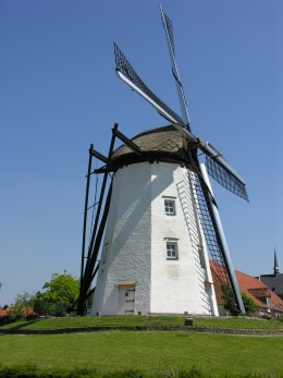 Foto van Witte Molen, Sint-Niklaas, Foto: Donald Vandenbulcke, Staden | Database Belgische molens